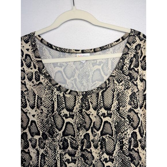 LuLaRoe Dress Women L Snake Print Midi Comfort Travel Business Party Workers - Picture 4 of 12
